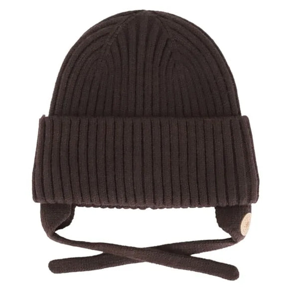 Calikids W2402 Ribbed Knit Hat Coffee