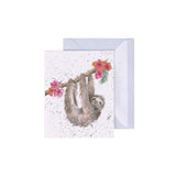 Gift Enclosure Card - Hanging Around Sloth