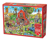 Cobble Hill 1000pc Puzzle 44509 DoodleTown: Farmyard Folly