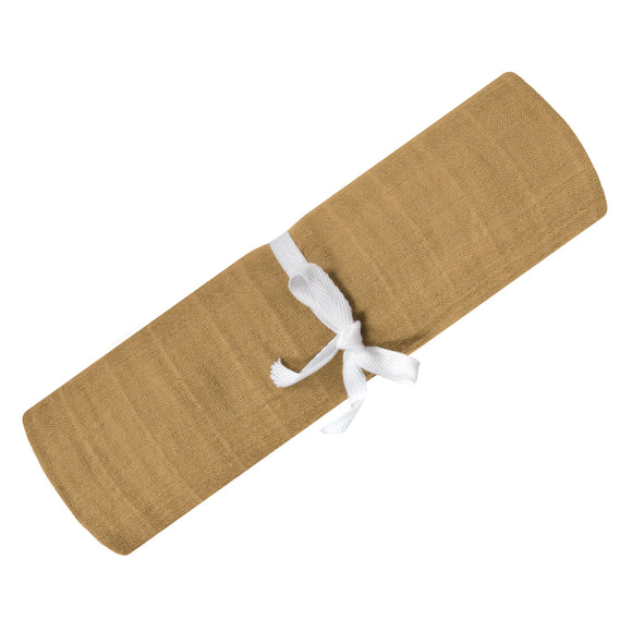 Perlimpinpin Cotton Muslin Swaddle Honey