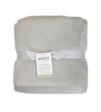 Juddlies Flannel Sherpa Blanket Light Grey