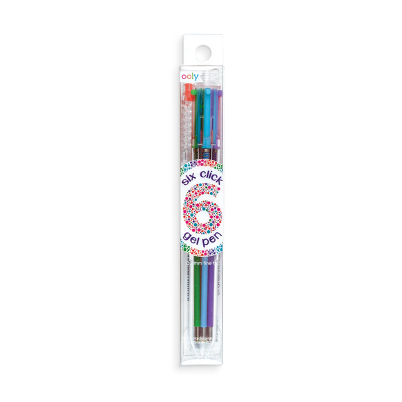 Ooly 6 Click Multi Color Gel Pen - Fine Tip
