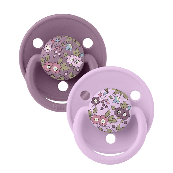 BIBS x LIBERTY De Lux 2 PACK Capel - Sage Mix - Onesize: 0-3 years