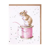 All Occasion Card - 'Sew it Begins' Mouse