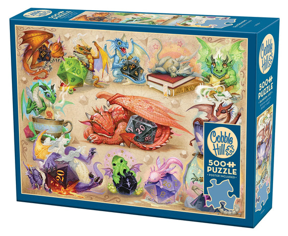 Cobble Hill 500pc Puzzle 45128 D20 Dragons