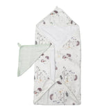 Loulou Lollipop Hooded Towel Set - Hedgehogs