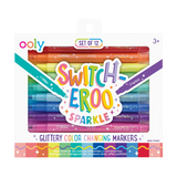 Ooly Switch-eroo Sparkle Glittery Color Changing Markers 12pc