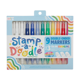 Ooly Stamp-a-Doodle Double-Ended Markers - set of 12