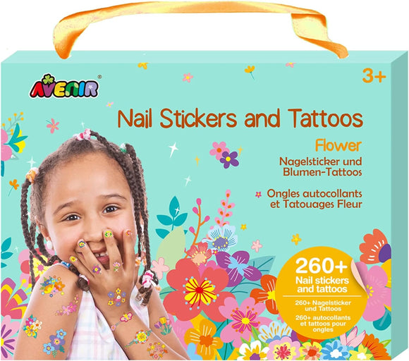 Avenir Nail Stickers and Tattoos - Flower