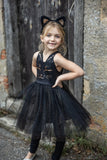 Great Pretenders 34795 Black Cat Dress & Headpiece Size 5-6