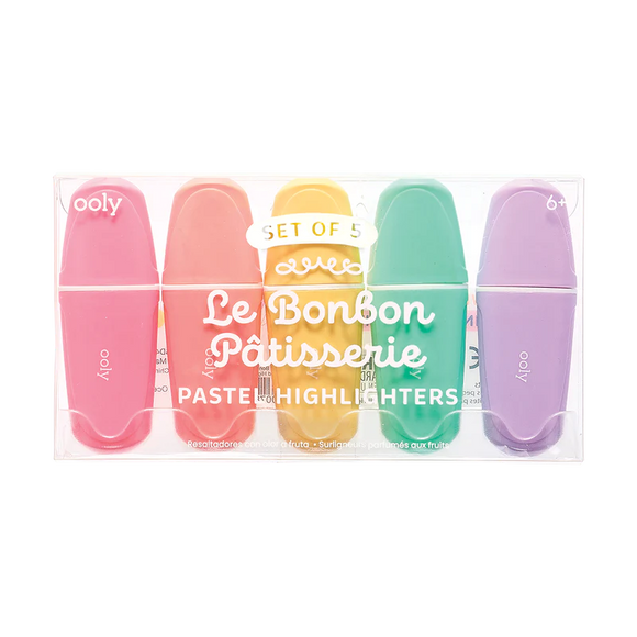 Ooly Le Bonbon Pâtisserie Pastel Highlighters - set of 5