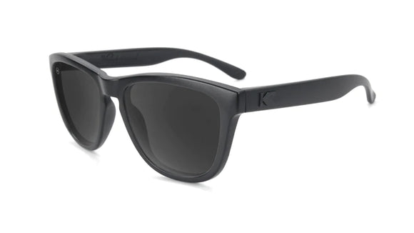 Knockaround Polarized Sunglasses Black on Black - Smoke