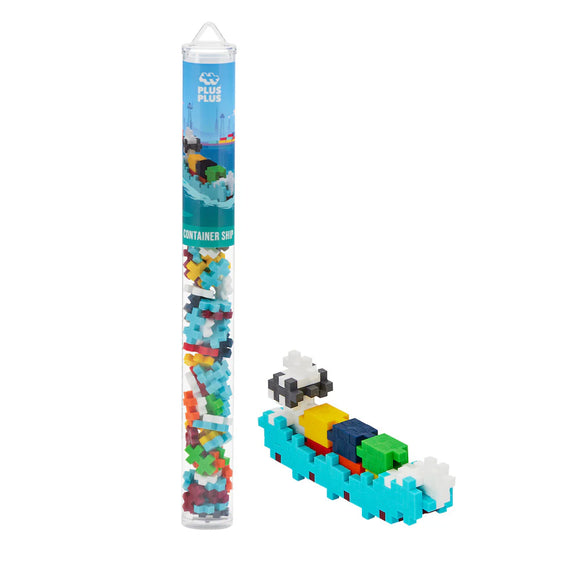 Plus-Plus - Tube Container Ship - 70 Pieces