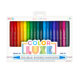 Ooly Color Luxe Double-Ended Markers - set of 20