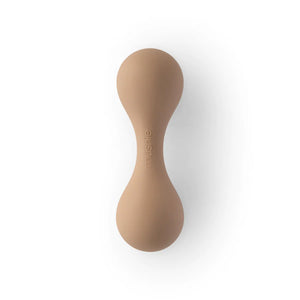 Mushie Silicone Baby Rattle Toy Natural
