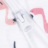 Perlimpinpin Cotton Muslin Sleep Bag 0.7 TOG Flamingos