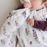 Perlimpinpin Cotton Muslin Swaddle Lavender