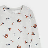 Petit Lem 2pc Pajama Set Tools Print