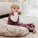 Perlimpinpin Bamboo Knotted Hat Floral Patch Size 1-3 Months