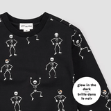Miles the Label Dancing Glow-in-the-Dark Skeletons 2pc set BABY