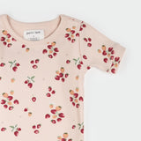 Petit Lem 2pc Pajama Set S/S Strawberry Print