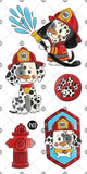 Pico Tattoos -  Pico the Firefighter Dog 424