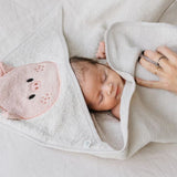 Perlimpinpin Baby Hooded Towel Piglet