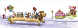 Birthday Card Sidewalk Dogs