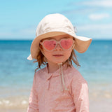 Jan & Jul Polarized Sunglasses Heart Frosty Lavender w/aurora lens