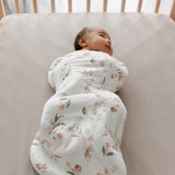 Perlimpinpin Bamboo Newborn Sleep Bag 1 TOG Leaves