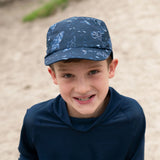 Jan & Jul Sun Hat SunLite Cap Navy Whale Play