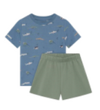 MinyMo 2pc Short Set Blue Shadow
