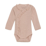 Fixoni LS Rib Ruffles Silver Peony