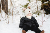 Calikids W2400 Knit 2 PomPom Hat Snow