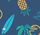 Enforce Swim Short Volley True Blue Pineapple KIDS'