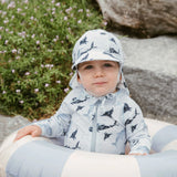 Jan & Jul Sun Soft UV Baby Cap Whale Play