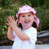 Jan & Jul Sun Soft UV Baby Cap Pink Strawberry