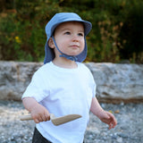 Jan & Jul Sun Soft Baby Cap Blue Grey