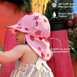 Jan & Jul Sun Soft UV Baby Cap Pink Strawberry