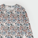 Petit Lem 2pc Pajama Set Vintage Flowers Jersey