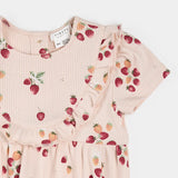 Petit Lem Romper Strawberry Print