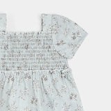 Petit Lem 2pc Dress Set - Vintage Floral Print on Powder Blue BABY