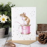All Occasion Card - 'Sew it Begins' Mouse