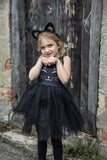 Great Pretenders 34795 Black Cat Dress & Headpiece Size 5-6