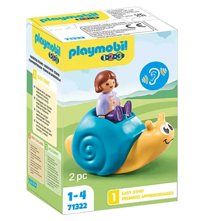 Playmobil 123, 71322 Rocking Snail with Rattle Feature