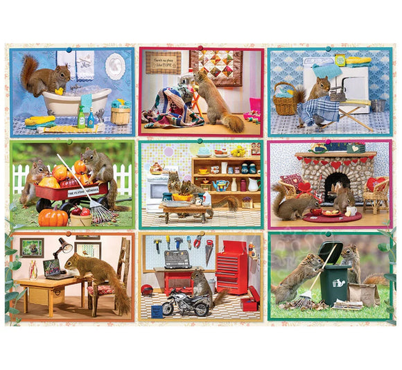 Cobble Hill 1000pc Puzzle 40287 Squirrels at Home