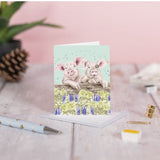 Gift Enclosure Card - 'Nosy Neigh-boars' Pig