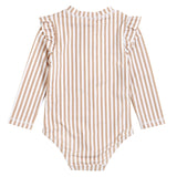 Petit Lem UV Swimsuit Stripe Print Long Sleeves KIDS'