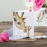 Gift Enclosure Card - First Kiss Giraffe