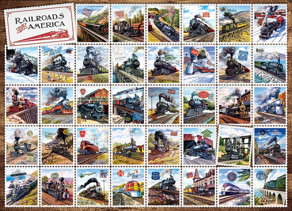 Cobble Hill 1000pc Puzzle 40232 Railroads of America